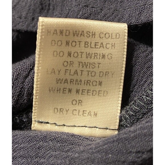 Boho Navy Blue Dress Embroidered Boho Sz Medium Peasant Hippie Short Sleeve Midi - Picture 16 of 16